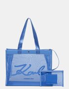 Karl Lagerfeld чанта tote дамски K/SIGNATURE синя B2W46070
