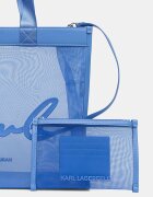 Karl Lagerfeld чанта tote дамски K/SIGNATURE синя B2W46070