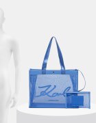 Karl Lagerfeld чанта tote дамски K/SIGNATURE синя B2W46070