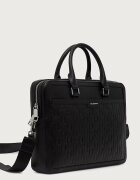 Karl Lagerfeld чанта за лаптоп мъжка от кожа K/LOOM черна B4M30211
