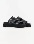 Karl Lagerfeld чехли дамски кожени Kaia черни KL81516