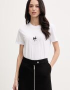 Karl Lagerfeld дамска памучна тениска IKON бяла B2W17025