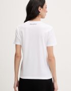 Karl Lagerfeld дамска памучна тениска IKON бяла B2W17025