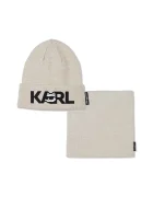 Karl Lagerfeld Детска памучна шапка и шал