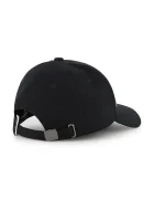 Karl Lagerfeld Детска памучна шапка с козирка в черно Z31197