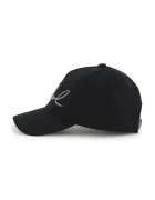 Karl Lagerfeld Детска памучна шапка с козирка в черно Z31197