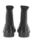 Karl Lagerfeld Детски челси боти от кожа в черно Z30984