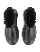 Karl Lagerfeld Детски челси боти от кожа в черно Z30984