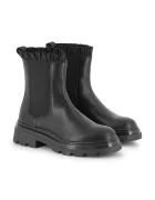 Karl Lagerfeld Детски челси боти от кожа в черно Z30984
