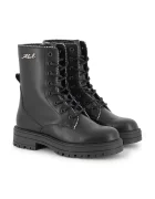 Karl Lagerfeld Детски кожени ботуши в черно Z30983