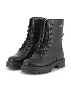 Karl Lagerfeld Детски кожени ботуши в черно Z30983