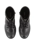 Karl Lagerfeld Детски кожени ботуши в черно Z30983