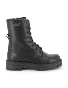 Karl Lagerfeld Детски кожени ботуши в черно Z30983