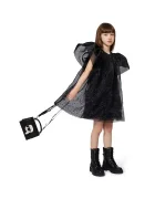 Karl Lagerfeld Детски кожени ботуши в черно Z30983