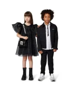 Karl Lagerfeld Детски кожени ботуши в черно Z30983