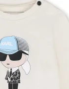 Karl Lagerfeld ежедневен комплект за бебе с памук бежов Z31484