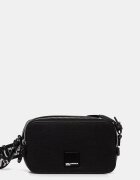 KARL LAGERFELD JEANS чанта crossbody дамска от имитация на кожа черна B3W30169