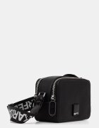 KARL LAGERFELD JEANS чанта crossbody дамска от имитация на кожа черна B3W30169