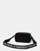 KARL LAGERFELD JEANS чанта crossbody дамска от имитация на кожа черна B3W30169