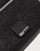 KARL LAGERFELD JEANS чанта през рамо мъжка от имитация на кожа черна B4M30197