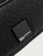 KARL LAGERFELD JEANS чанта през рамо мъжка от имитация на кожа черна B4M30274