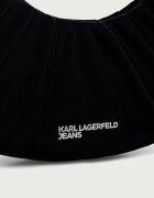 KARL LAGERFELD JEANS дамска чанта от кадифе черна B4W30271