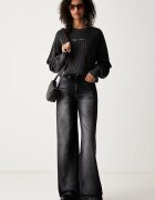 KARL LAGERFELD JEANS дънки relaxed fit дамски черни B4W10049