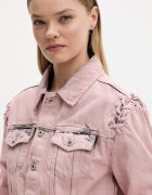 KARL LAGERFELD JEANS Дънково яке дамско от деним розово B2W14035