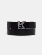 KARL LAGERFELD JEANS двустранен колан дамски от кожа черен B3W33063