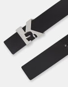 KARL LAGERFELD JEANS двустранен колан дамски от кожа черен B3W33063