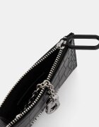 KARL LAGERFELD JEANS калъф за ключове дамски от имитация на кожа черен B3W32052