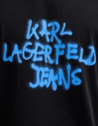 KARL LAGERFELD JEANS Памучна тениска в черно с десен B1M17065