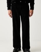KARL LAGERFELD JEANS панталон мъжки от джинс черен със стандартна талия B3M10017