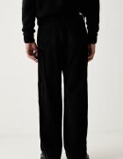 KARL LAGERFELD JEANS панталон мъжки от джинс черен със стандартна талия B3M10017