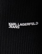 KARL LAGERFELD JEANS поло дамско с вискоза черно B4W18001