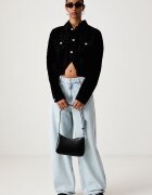 KARL LAGERFELD JEANS преходно яке дамско от деним черно B4W14037