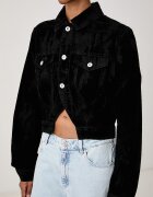 KARL LAGERFELD JEANS преходно яке дамско от деним черно B4W14037