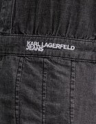 KARL LAGERFELD JEANS разкроена рокля от деним сива B2W13053
