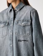 KARL LAGERFELD JEANS риза дамска от деним сива B4W11006