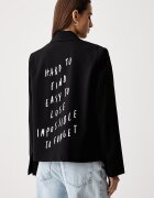 KARL LAGERFELD JEANS сако с едноредно закопчаване дамско x Pietro Terzini черно B4W14044