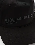 KARL LAGERFELD JEANS Шапка с козирка в черно с принт A2W33026