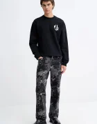 KARL LAGERFELD JEANS суичър мъжки с памук черен B1M20050