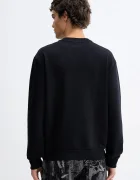 KARL LAGERFELD JEANS суичър мъжки с памук черен B1M20050