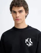 KARL LAGERFELD JEANS суичър мъжки с памук черен B1M20050
