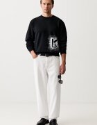 KARL LAGERFELD JEANS суичър мъжки с памук черен B3M20001