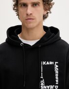 KARL LAGERFELD JEANS суичър с качулка мъжки от памук черен B2M20028
