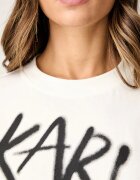 KARL LAGERFELD JEANS тениска дамска от памук бежова B3W17019