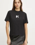 KARL LAGERFELD JEANS тениска дамска от памук черна A1W17031