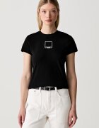 KARL LAGERFELD JEANS тениска дамска от памук черна B3W17017