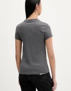 KARL LAGERFELD JEANS тениска дамска от памук сива A1W17004